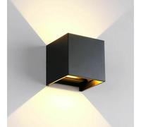 Applique cubo moderno lampada led cob da parete per muro 20w esterno luce 1600L