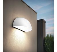 Applique Curva Monodirezionale con base E27 IP54 Bianca - Serie BRINA