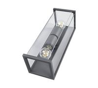 Applique da esterni 'Annalea' (Moderno) colore Nero, in Alluminio (2 luci, E27) di Lucande | applique da esterni applique, lampada LED da esterni, applique outdoor per facciata/parete, terrazzo e