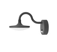 Applique da esterni 'Finny' con sensore di movimento (Moderno) colore Nero, in Alluminio (1 luce, lampadina inclusa) di Lucande | Applique per parete esterna/parete di casa, abitazione, terrazzo und