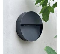 Applique da esterni LED Dyberg Larsen Pluto, nera, Ø 15 cm Dyberg Larsen
