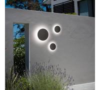 Applique da esterni LED IDEAL LUX Punto, antracite, Ø 30 cm IDEAL LUX