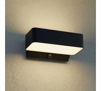 Applique da esterni LED Lindby Fando, antracite, con sensore, IP44 LINDBY