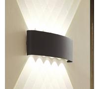 Applique da esterni LED Lindby Ithan, a 5 luci, antracite, 27 cm LINDBY