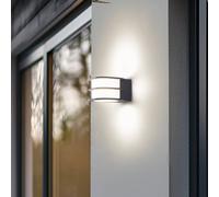 Applique da esterni LED Lindby Smart Fyra, rotonda, CCT, RGB, Tuya LINDBY