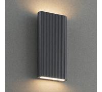 Applique da esterni LED Lucande Raija, antracite, altezza 40 cm, CCT LUCANDE