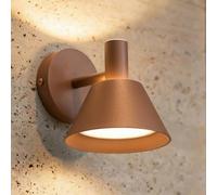 Applique da esterni LED Lucande Tabena, marrone, IP44, CCT LUCANDE