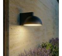 Applique da esterni LED Lucande Velira, nera, metallo, IP54 LUCANDE