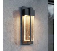 Applique da esterni LED Lucande Velune, antracite/trasparente, 35 cm, CCT LUCANDE