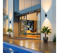 Applique da esterni LED Molto Luce Foris Round Double, antracite Molto Luce
