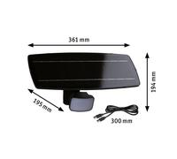 Applique da esterno a energia solare Paulmann Smart Flotas, antracite, IP65 Paulmann
