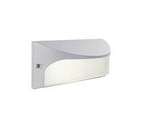 Applique in alluminio pressofuso DOME APPLIQUE VISIERA Dimensioni 22x9,8x h 10 cm Diffusore in termoplastico opalino 10W LED 3000K colore BIANCO BIANCO