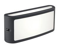 Applique in alluminio pressofuso SCREEN APPLIQUE Dimensioni 22x6,4xh10,8 cm SCHERMO 10W LED 3000K colore GRAFITE GRAFITE