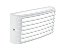 Applique in alluminio pressofuso GRID APPLIQUE GABBIA 10W LED 4000K Dimensioni Diffusore 22x6,9xh 10,8 cm in termoplastico opalino colore BIANCO BIANCO
