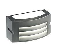 Applique in alluminio pressofuso KOBE APPLIQUE ALETTE 10W LED 4000K Dimensioni 22x10xh10 cm Diffusore in termoplastico opalino colore GRAFITE GRAFITE