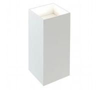 Applique in alluminio pressofuso TOWER APPLIQUE DOPPIA Dimensioni Diffusore Ø 8,1xh 18 cm in vetro trasparente. 6W 6W LED 3000K colore BIANCO BIANCO