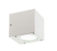 Applique in alluminio pressofuso LULA APPLIQUE DOPPIA Dimensioni 9x9 cm Diffusori in vetro trasparente 6W 6W LED 4000K colore BIANCO BIANCO