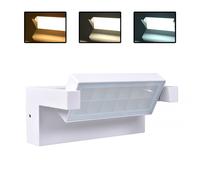 Applique da esterno a LED IP65 orientabile CCT luce lampada parete muro terrazzo [EEK: E]