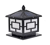 Applique da esterno a LED, lampada solare da esterno, per recinzione, colonna, in alluminio, impermeabile, con telecomando, lanterna da esterno per villa, illuminazione da giardino per pali da patio