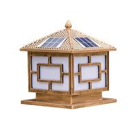 Applique da esterno a LED, lampada solare per recinzione, colonna, lampada da parete, in alluminio, impermeabile, con telecomando, lanterna per porta di villa, illuminazione da giardino per pali da p