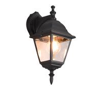 Applique da Esterno Attacco E27 in Alluminio Nero Opaco