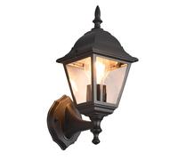 Applique da Esterno Attacco E27 in Alluminio Nero Opaco