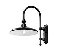Applique Da Esterno Classica Campobasso Metallo E Ceramica Nero 1 Luce E27