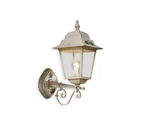 Applique Da Esterno Classica Gorizia Metallo Ceramica Bianco 1 Luce E27