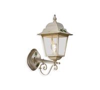 Applique Da Esterno Classica Gorizia Metallo Ceramica Bianco 1 Luce E27