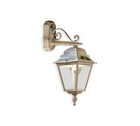 Applique Da Esterno Classica Gorizia Metallo Ceramica Bianco Sfumato 1 Luce E27