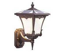 Applique da Esterno con Telecomando, Luce Solare in Alluminio da 3000K/6000K, per Giardino, Cortile, Patio, Scale, ringhiera.