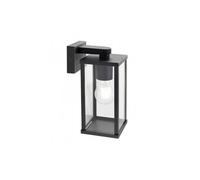 Applique Da Esterno Contemporanea Aurea Alluminio E Vetro Nero 1 Luce E27