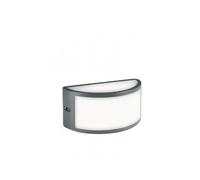 Applique Da Esterno Contemporanea Bia Alluminio Grigio 1 Luce E27