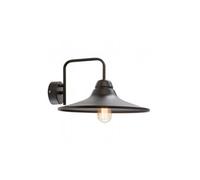 Applique Da Esterno Contemporanea Monet Metallo E Porcellana Nero 1 Luce E27