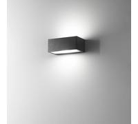 Applique alluminio colore antracite opaco Step 2 luci attacco E14 l.22cm biemissione