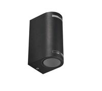 Applique da esterno doppia emissione x balcone lampada da muro attacco GU10 IP54