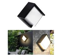 APPLIQUE DA ESTERNO E INTERNO LAMPADA MODERNA PER PARETE QUADRA IP65 FARETTO 12W