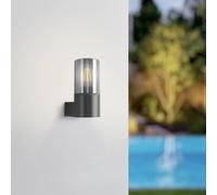 Applique da esterno EGLO CROPANI, nero/grigio, 20 cm, 1 x E27, IP54 EGLO