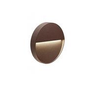 Sovil Illuminazione Applique segna-passi Geo Round 3W LED 4000K Caffè