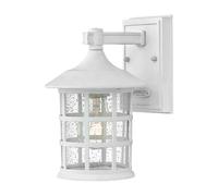 Applique da esterno lampada da parete in vetro IP44 applique da esterno bianco H 23,8 cm
