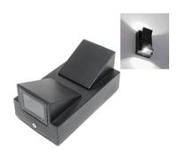 Applique da Esterno LED Faretto 10W Nero Luce 6500K a 2 Vie Lampada