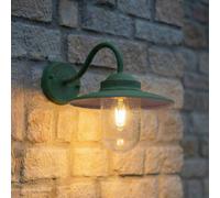Lindby Applique da esterni dimmerabile (Moderno) colore Verde, in Alluminio applique lampada LED outdoor per facciata/parete terrazzo e balcone