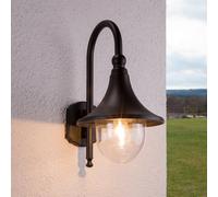 Lindby applique da esterno Daphne, nero, metallo, E27 LINDBY