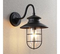 Lindby Applique da esterni dimmerabile (Antico) colore Nero, in Metallo applique lampada LED outdoor per facciata/parete terrazzo e balcone