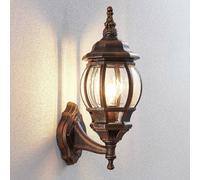 Applique da esterno Lindby Nadesha, altezza 47 cm, oro spazzolato LINDBY