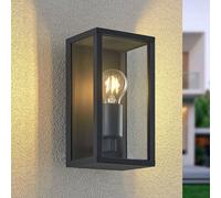 Lindby Applique da esterni dimmerabile (Moderno) colore Nero, in Alluminio applique lampada LED outdoor per facciata/parete terrazzo e balcone