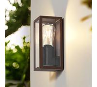 Applique da esterno Lindby Robigus, color ruggine, alluminio LINDBY