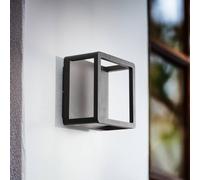Applique da esterno Lucande LED Thorvid, nero, alluminio, 18 cm LUCANDE