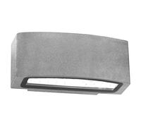 Applique da parete Michelangelo Grigio chiaro IP54 1 x E27 Novaline