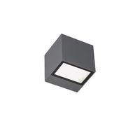 Applique Da Esterno Mini Biemissione Box Alluminio Grafite 5,5+5,5W Led 4000K